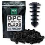 Rempro 100 x Dark Grey DPC Damp Proofing Injection Wall Plugs