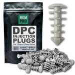 Rempro 100 x Light Grey DPC Damp Proofing Injection Wall Plugs